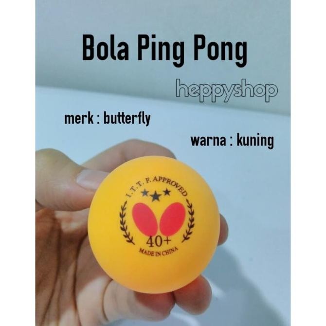 Kualitas terbaik] Bola Ping Pong Butterfly, Bola Tenis Meja, Bola Pingpong