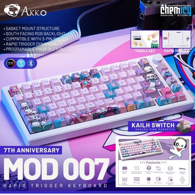 Goodseries| Akko MOD007 / MOD 007 B-HE PC 7th Anniversary Rapid Trigger Mechanical Gaming Keyboard