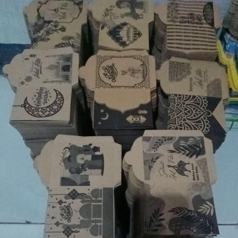 

TT60 Angpau Lebaran/Amplop Lebaran kraf 1Kg masih Lembaran(kurleb 500pcs) Viral