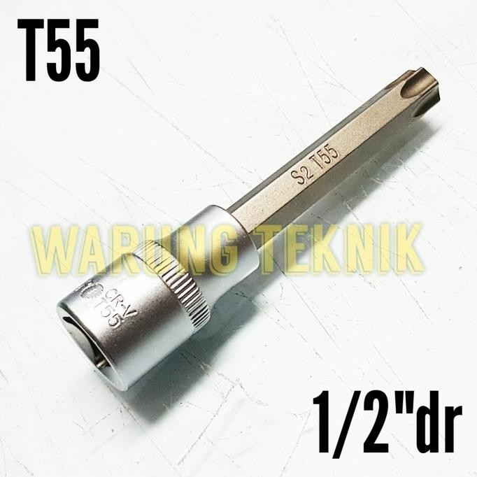 Promo KUNCI SOK PANJANG BINTANG BIT SOCKET DEEP TORX T55 T 55 houseperkakas COD