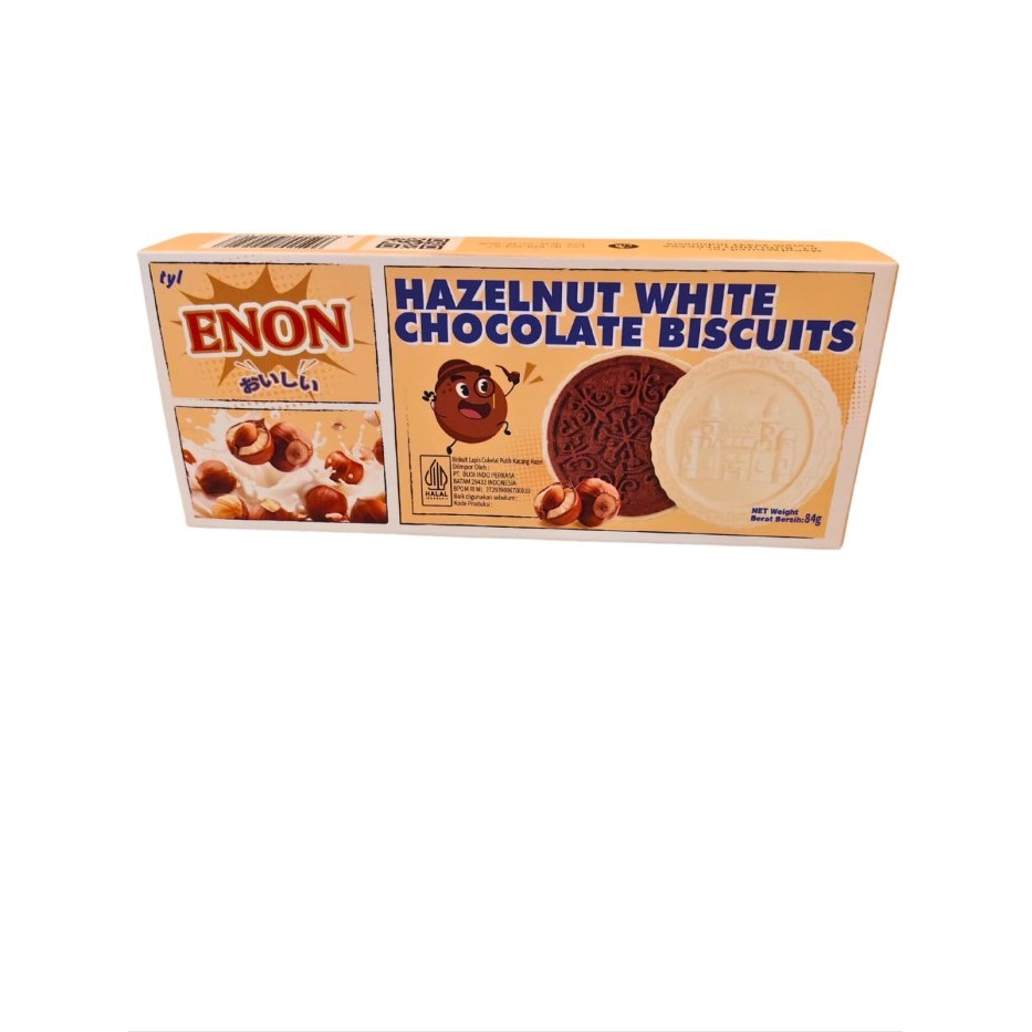 

ENON HAZELNUT WHITE CHOCOLATE BISCUITS KTK 84 GR 8997241922517