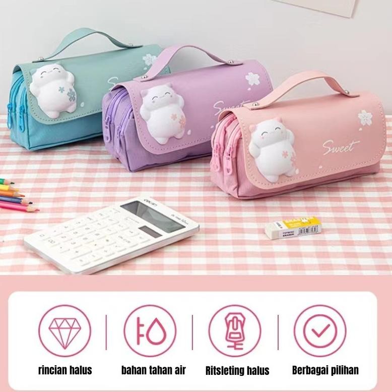 

ORIGINAL tas pensil kapasitas besar dengan aksesori Stress Relief bahan tahan air,Berbagai pilihan Yu-10