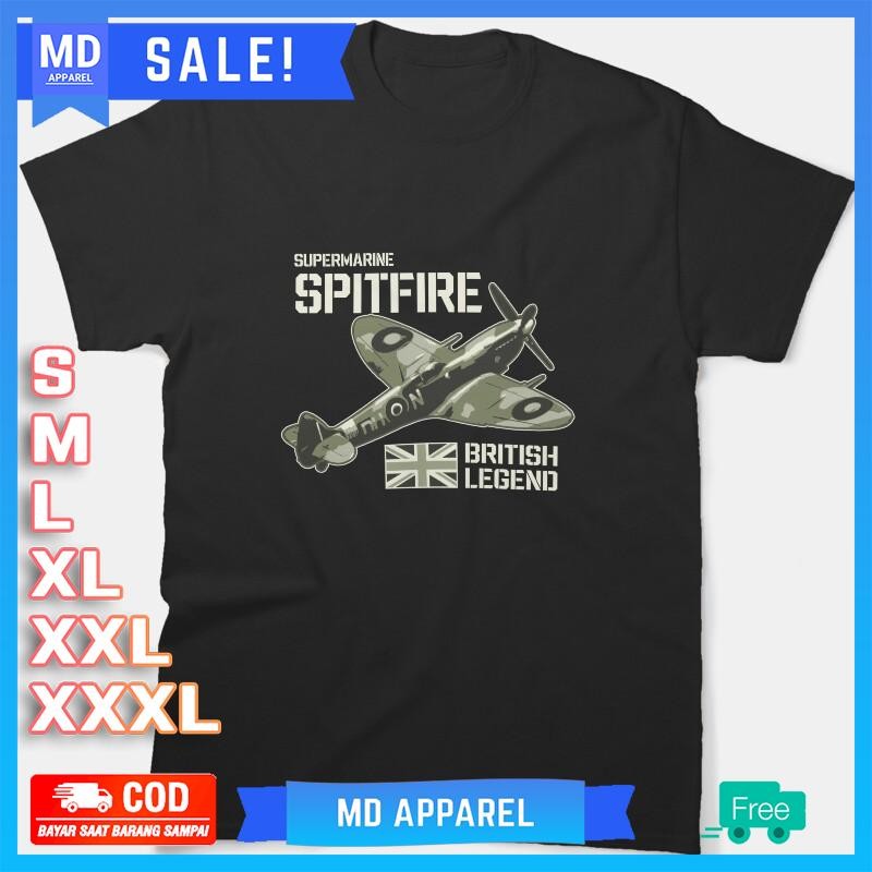 Baju Spitfire Fighter  Aircraft RAF Plane WW2 Aeroplane British Legend