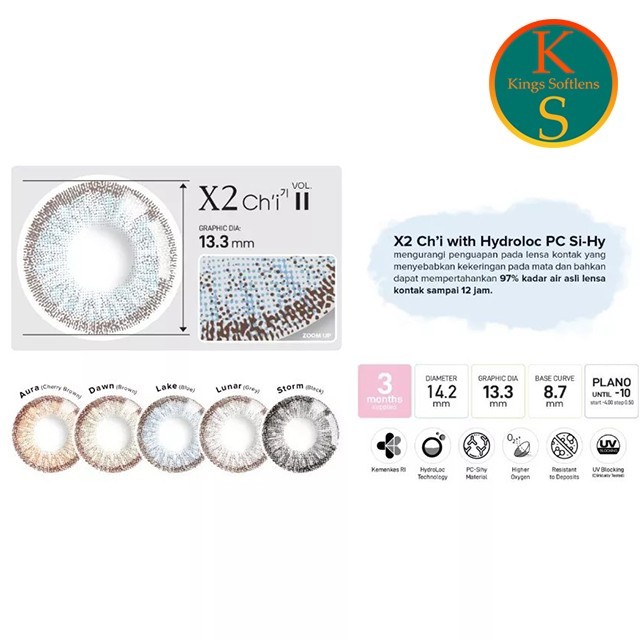 Softlens X2 CHI VOL II 14,2 MM Normal / Softlens X2 Chi Vol 2
