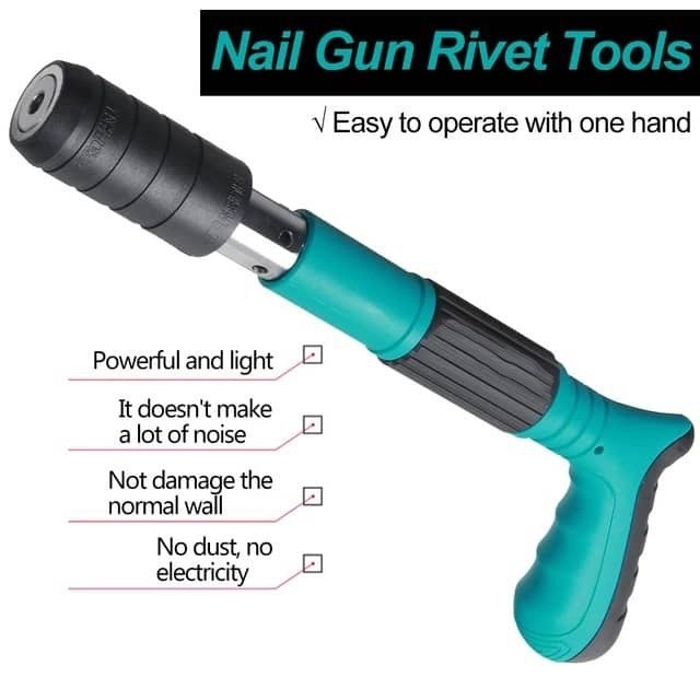 Nail Gun Faster Gun Ramset Gun Alat Paku Tembak Paku Tembok Beton Paku Lurus Mini