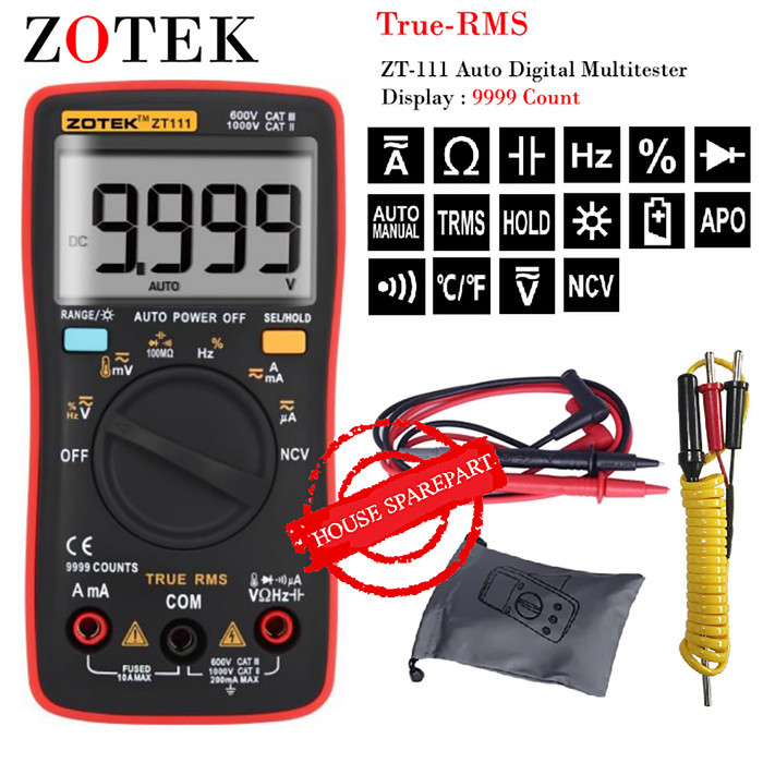 AVOMETER DIGITAL ZOTEK ZT111 - MULTITESTER DIGITAL ZT111 ORIGINAL