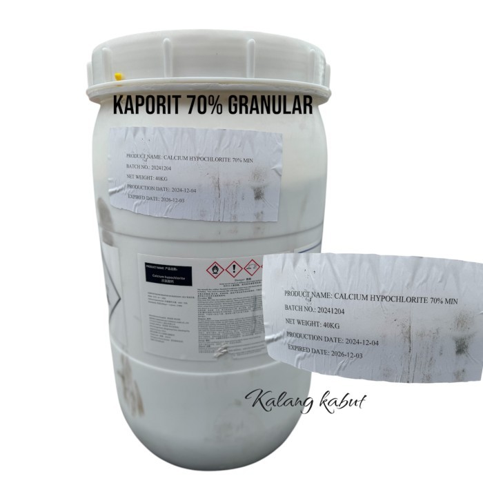 Calcium Hypochlorite 70% / Kaporit granular 70% - ex.china - 40 Kg