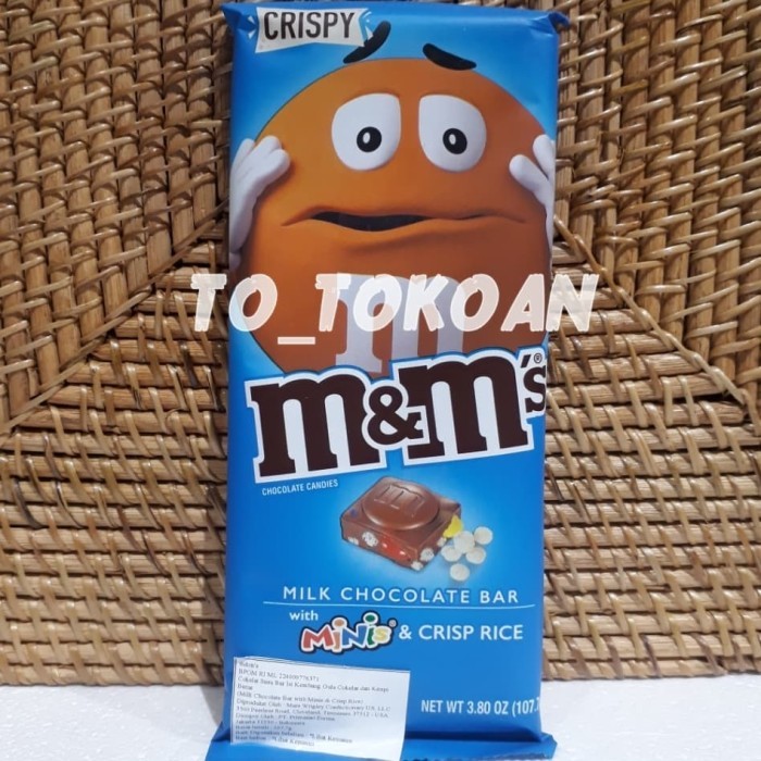 

Ready M&M'S M&M MILK CHOCOLATE BAR WITH MINIS & CRISPY RICE 107,7 GR