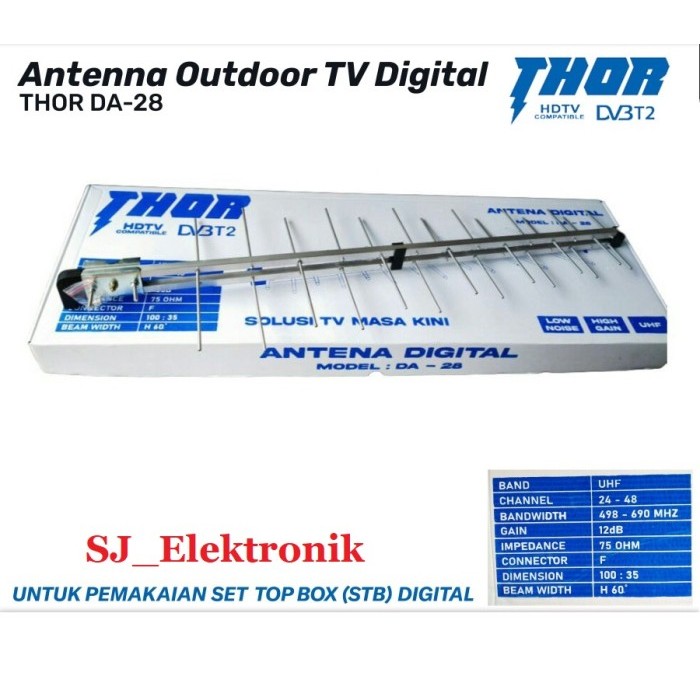 Antena Luar TV Digital THOR DA 28 Antenna Outdoor Thor Da-28