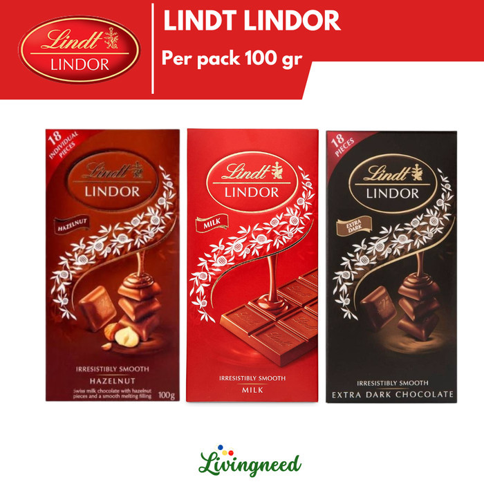 

Ready Lindt Lindor Chocolate Bar Milk Chocolate / Hazelnut/ Dark Chocolate