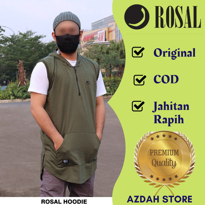 Promo Rosal  Baju Outer Vest Rompi Sholat Kurta Pakistan Pria Hoodie