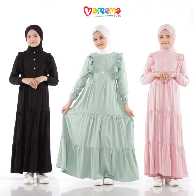 Pakaian Anak Perempuan Terbaru 2025 Baju Muslim Anaj Cewek Gamis Amak Umur 1 2 3 4 5 6 7 8 9 10 11 1