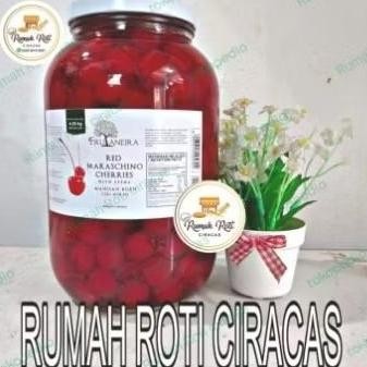 

CHERRY MERAH TANGKAI PERTIWI MARASCHINOS CHERRIES RED CHERY STEM BUAH JAR CERI