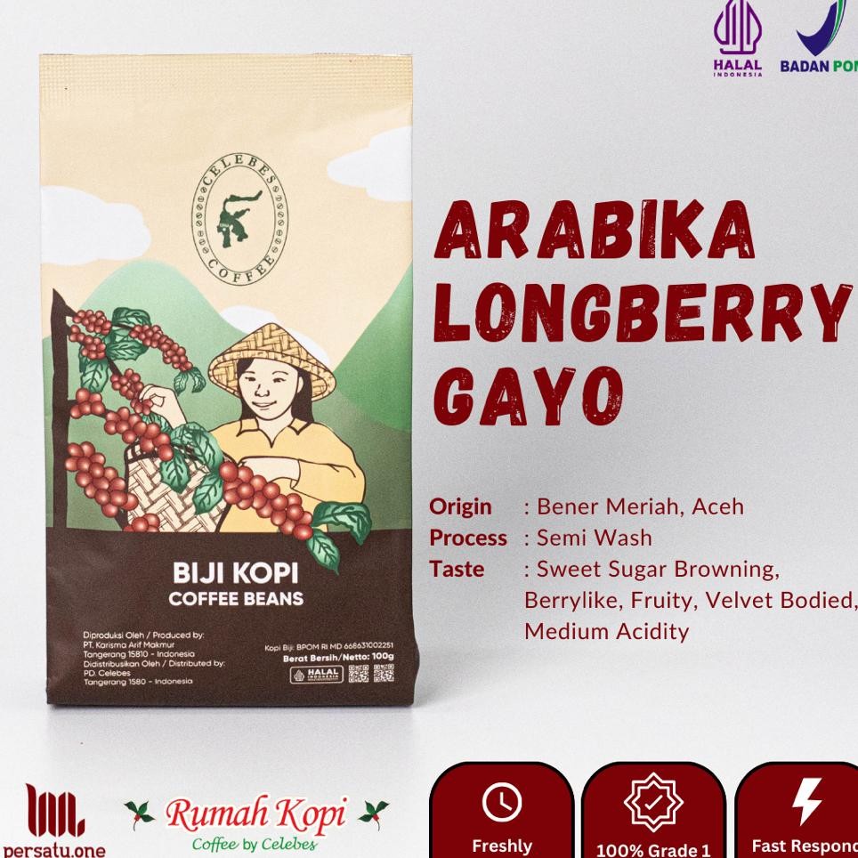 

Celebe Coffee Opi Arabia Longberry Aceh Bubuepreo
