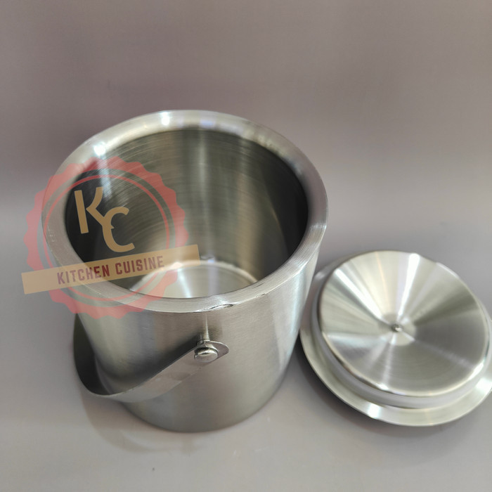 Ice Bucket Stainless Steel 304 Double Wall / Thermos Es / Wadah Es Batu / Tempat Es Batu stainless
