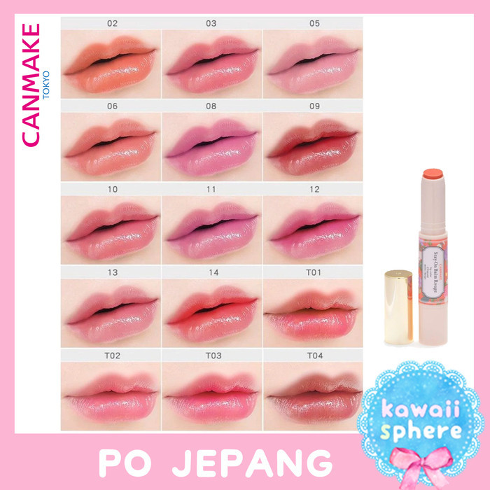 Canmake Stay-on Balm Rouge Lip Balm PO Jepang
