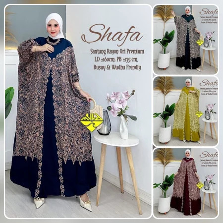 Kaftan Terbaru Kaftan Wanita Muslim Terbaik BISA COD KAFTAN SULTAN RAYON JUMBO MOTIF SHAFA MODERN TE