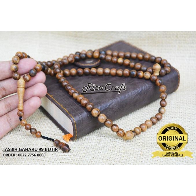 Spesial Tasbih Kayu Gaharu Buaya Asli Wangi Kalimantan Super King 99 Butir