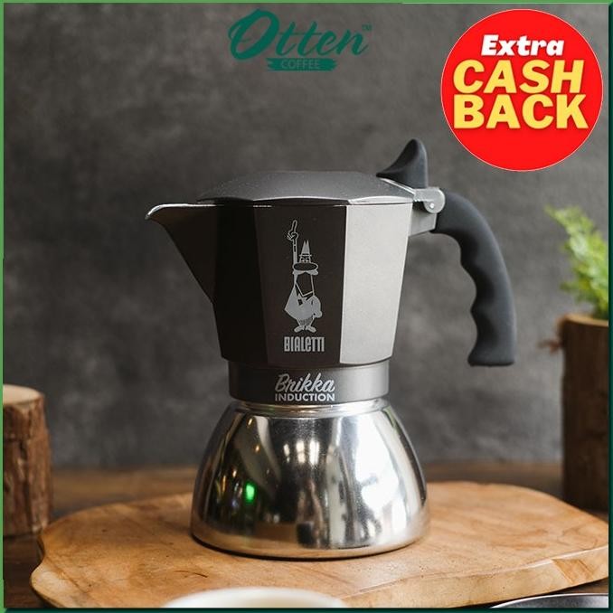 Bialetti - Brikka Induction 4 Cups - Mokapot Alat Seduh Kopi Manual