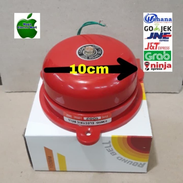 BEST ROUND BELL LISTRIK BESAR 10CM BEL SEKOLAH BEL KRING