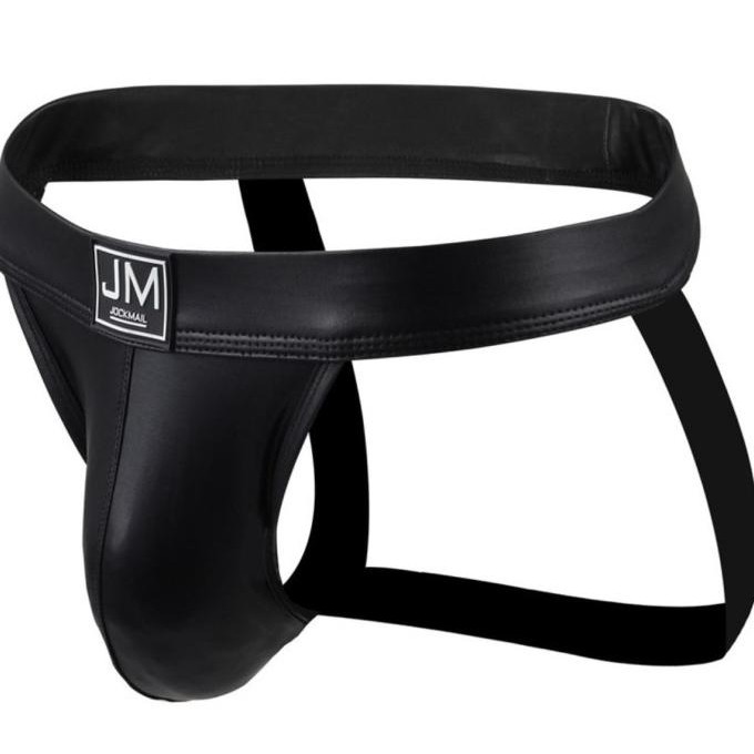 Jockstrap Semi - Leather Like (Faux Leather) - Jockmail - Celana Dalam Best Seller