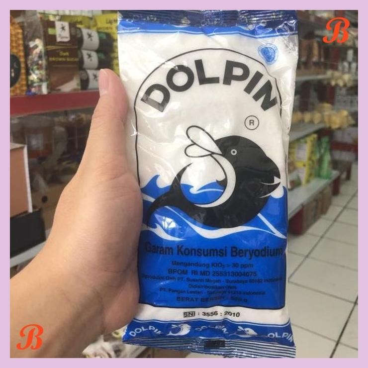 

| VRB | GARAM DAPUR DOLPHIN 500 GRAM SALT YODIUM BAKER GAREM