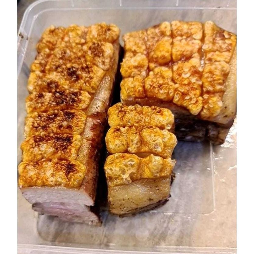 

Babi Panggang Crispy 1 kg /Pork Belly crispy 1kg/BABI PANGGANG GARING HOMEMADE/BAPANG CRISPY/SIOBAK