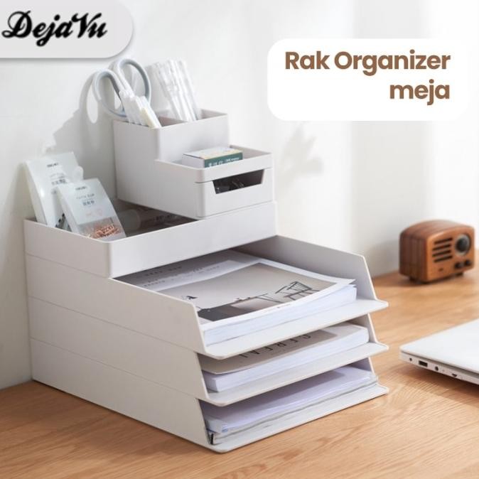 

Murah Dejavu Rak Meja Organizer Tempat Dokumen Alat Kantor Stationery Hsb120