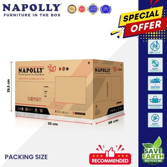 

Grosir Lemari Plastik Napolly Locker Box Susun 3 Lbp 1305 Tp