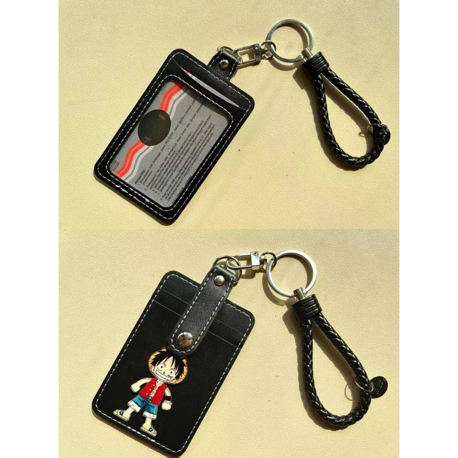 

Sale Id Card Holder One Piece/Money Slot/Dompet Kartu 5 Slot/Lanyard/Name T