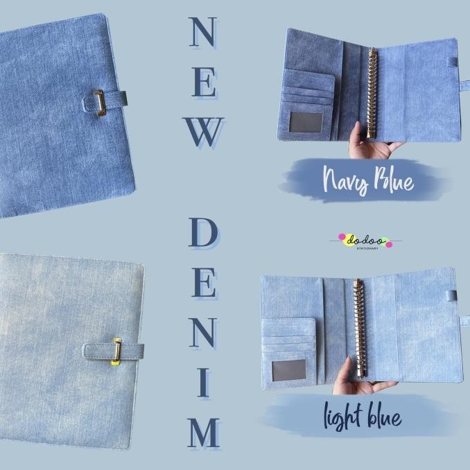 

Sale Binder Premium Denim Jeans Clip A5/B5 By Stationary Of Dodoo