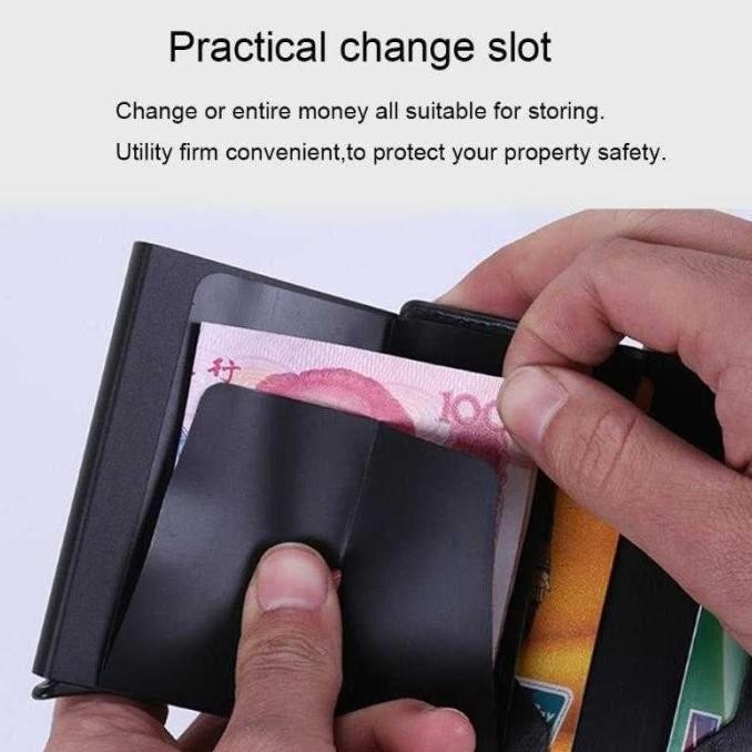 

Promo Kartu Anti Rfid Bahan Kulit Dengan Holder Aluminium - Kb-005