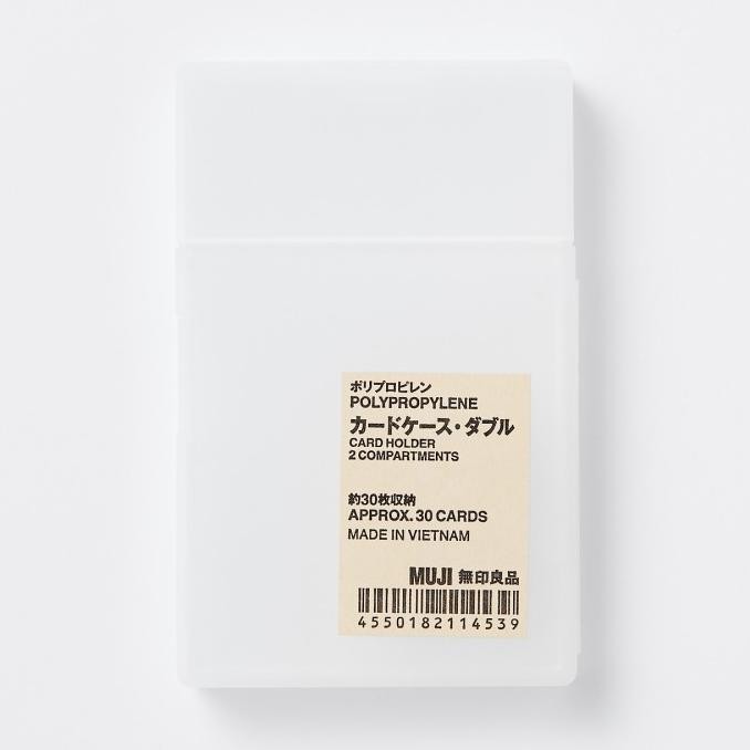 

Sale Muji Polypropylene Card Case Double