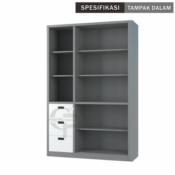 

Promo Shumo Lemari Arsip Besi 3 Pintu Kaca Laci 3 | Filling Cabinet Kantor