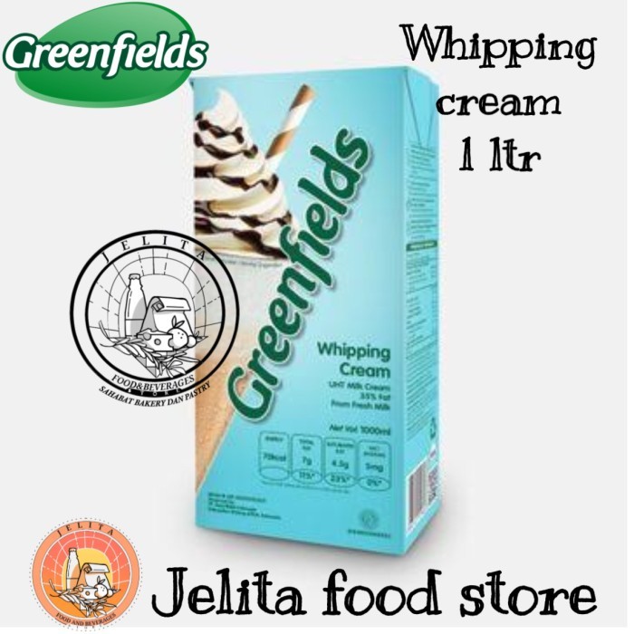Greenfields Whipping cream 1 ltr