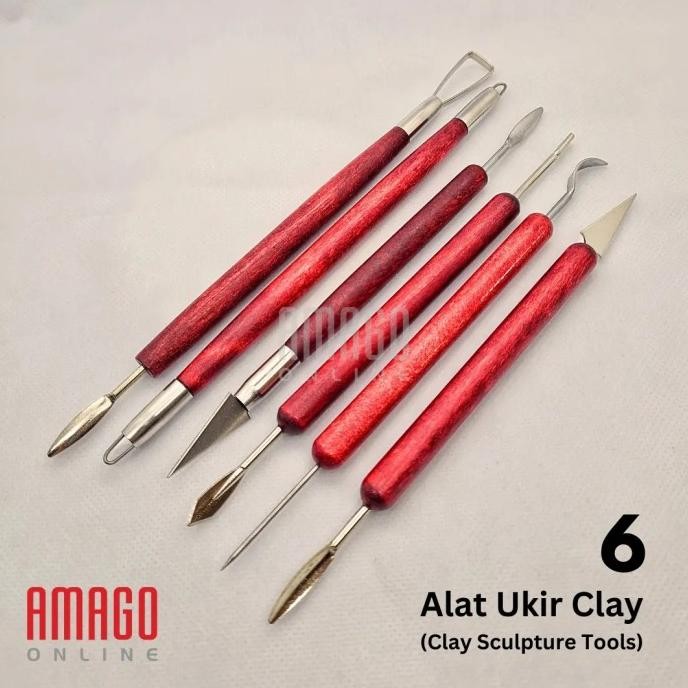 

Paket Murah - Das Clay 1 Kg Terracotta + Alat Ukir Gagang Kayu