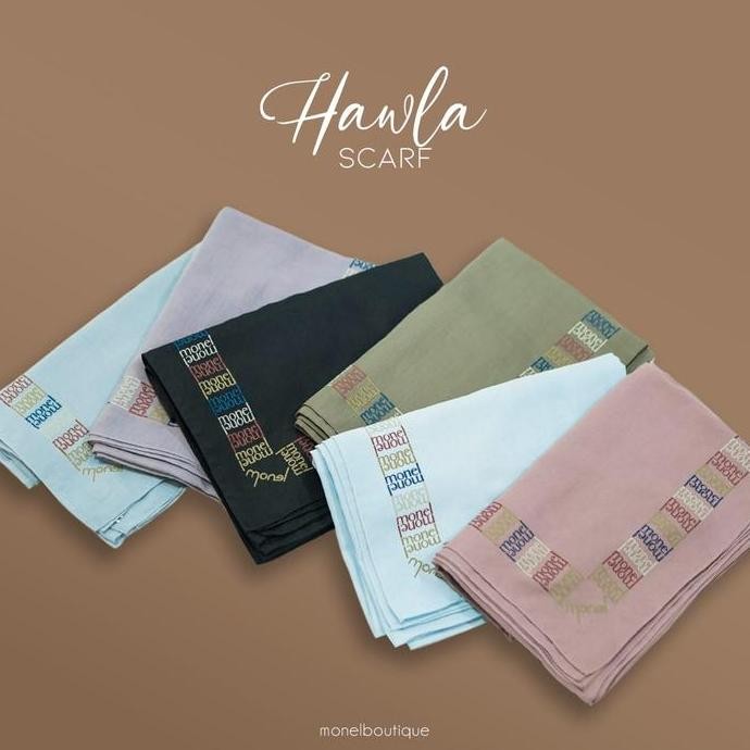 Terjangkau Skyshop Hijab-  Hijab Hawla By Monel/Bahan Voal Premium/Hijab Monel/Dress Cantik/Kerudung