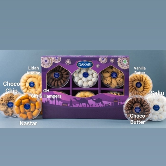 

Kue Kering Lebaran Dakari Hampers IdulFitri Cookies Premium Parcel Set