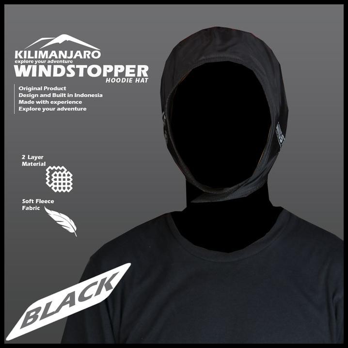 Kupluk Windstopper Polar Fleece - Topi Gunung Penghangat Kepala