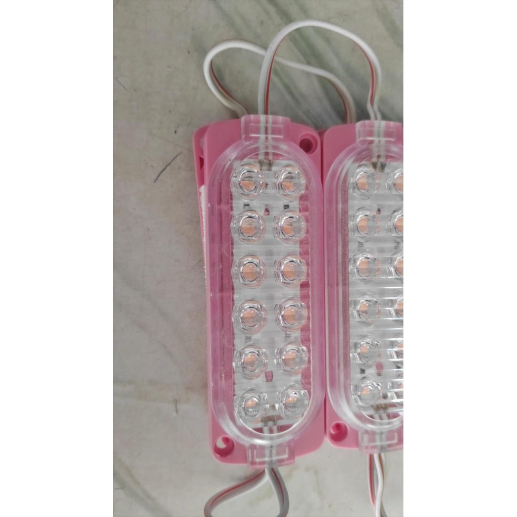 Lampu LED Rentang 12 Titik Mata Bintik Truk Truck Bak Box Ungu