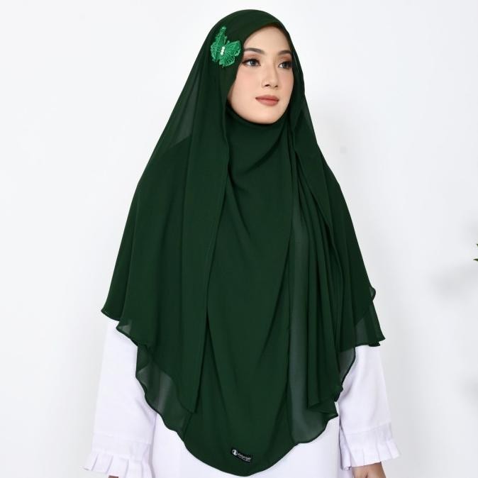Terjangkau French Khimar Butterfly Dua Layerjumbo Niqab Cadar Tali / Jilbab Syari