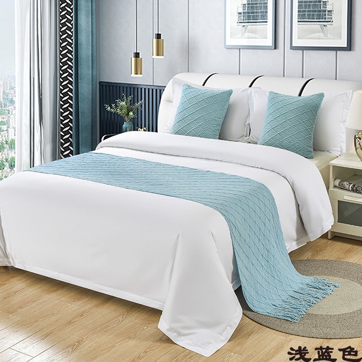 Luxury Bed Runner Syal Pelindung Sarung Tempat Tidur Syal Dekoratif Tempat Tidur Rumah Berkualitas T