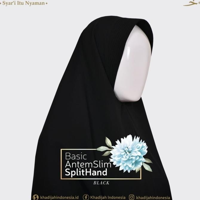 Terjangkau L - Basic Antem Slim Pet Splithand Khimar - Khadijah Indonesia #Ayranashwa #Khadijahindon