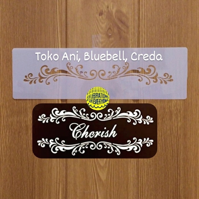 

TERBARU Designer Stencil : Florentine Scroll Cake Side , 20.5 x 3.1 cm