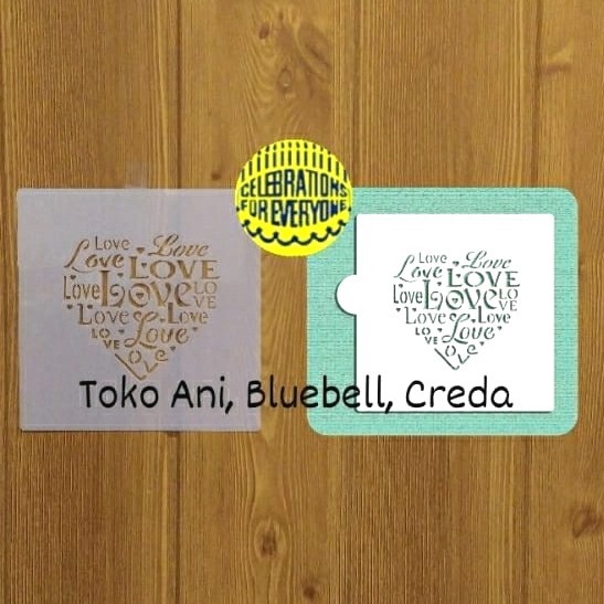 

TERBARU Designer Stencil : Love Saying Cookie / Craft , 9.4x9.4cm. BISA GOSEND!