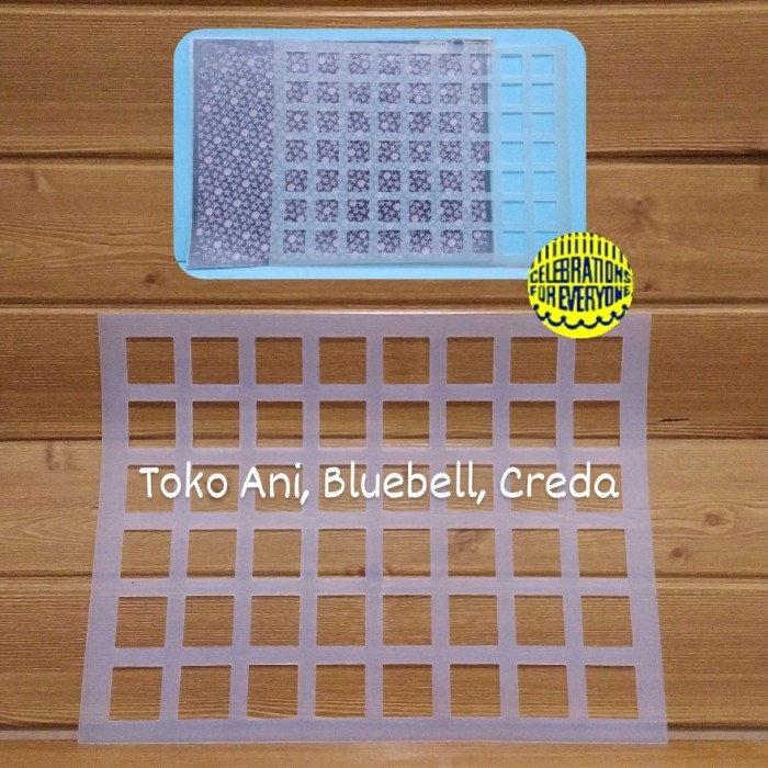 

TERBARU Stencil Mat For Chocolate : Square , 3.5 x 3.5 cm , 48 cavity HOT SALE!