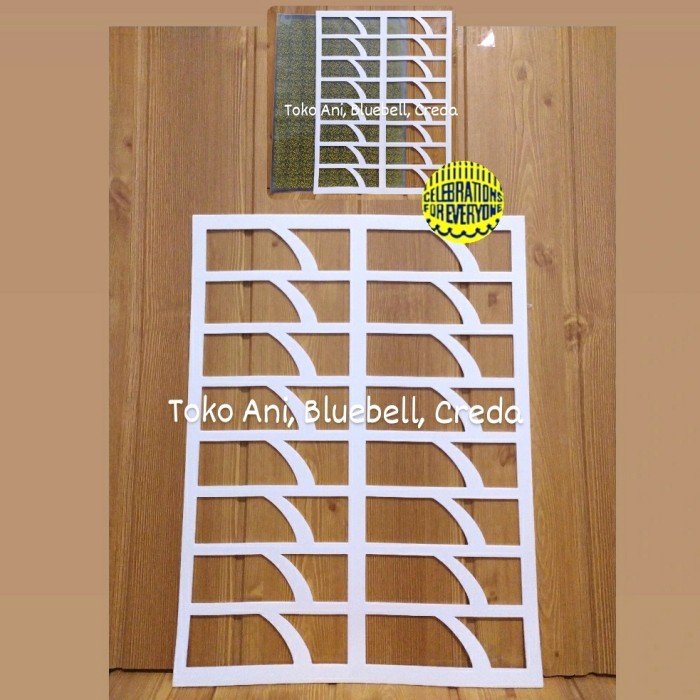 

TERBARU Stencil Mat For Chocolate : Rechthoek , 14 x 13.5 cm , 16 cavity PROMO!