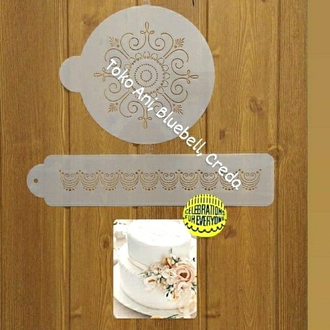 

TERBARU Designer Stencil : Victorian Circle Set of 2