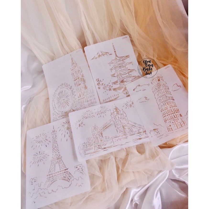 

TERBARU Set Stencil Around The World BISA GRAB!