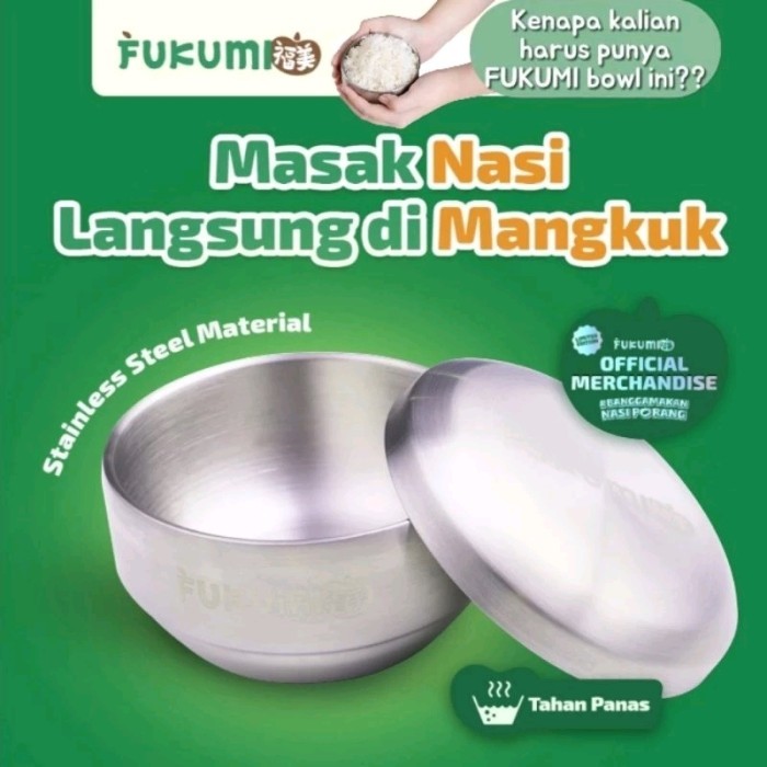 FUKUMI BOWL Mangkok Fukumi - STAINLESS STEEL